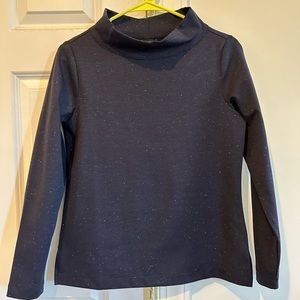 Ann Taylor mock-neck in XS color navy